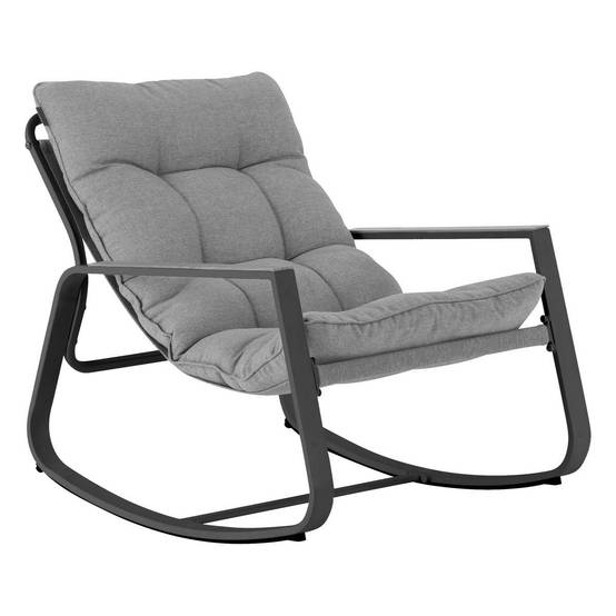 Hesperide - Fauteuil à bascule de jardin "Felinio" gris Hespéride - Image 2