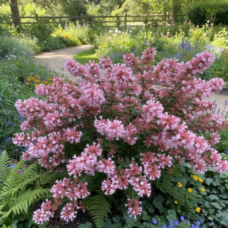 Abelia Raspberry Profusion, Abélia à grandes fleurs à fleurs Blanche - feuillage Persistant - Pot de 1,5L - 10/20 cm-  hauteur à maturité De 0,50 m à - Image 3