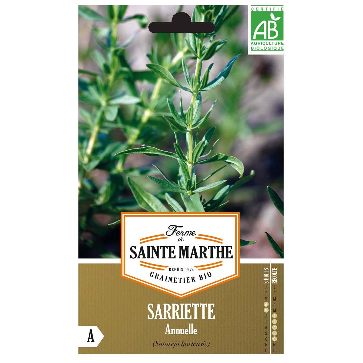 Sarriette annuelle Bio - Ferme de Sainte Marthe le sachet de 500 graines environ
