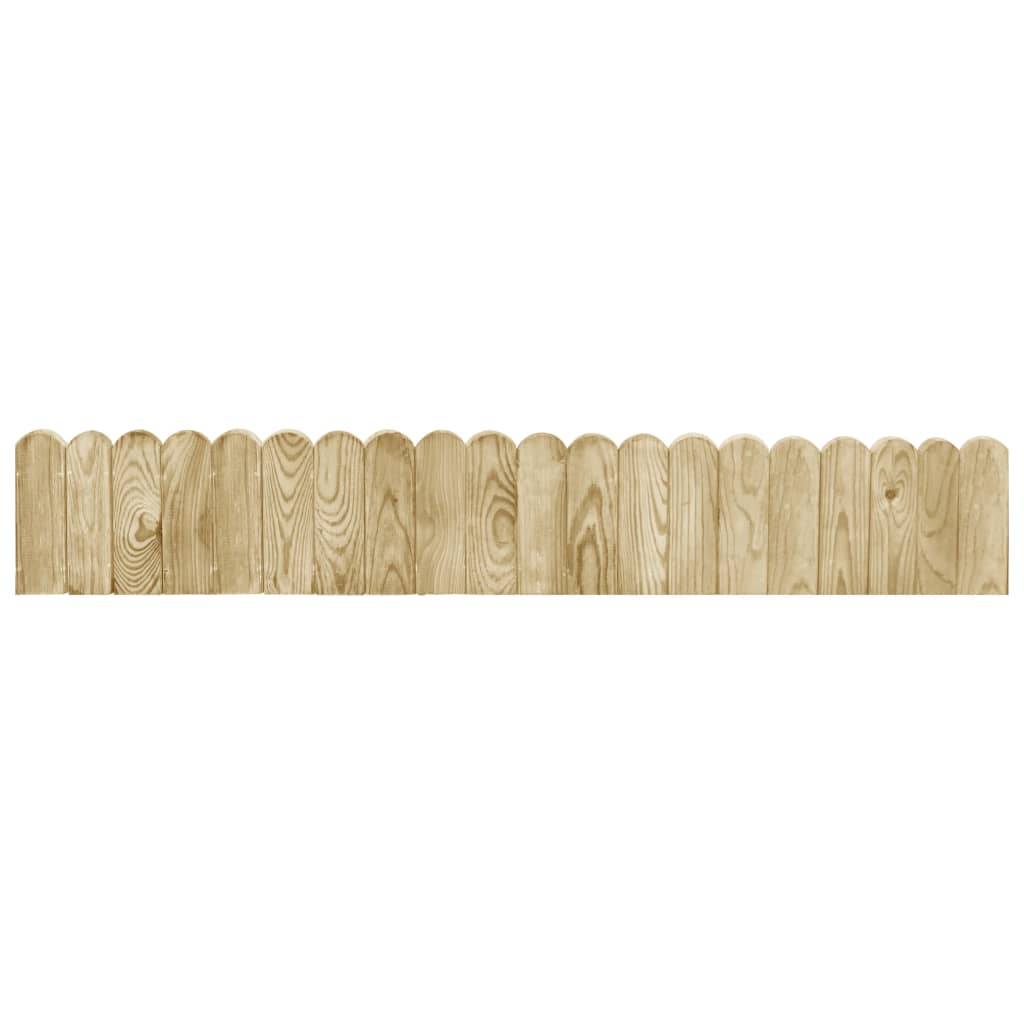 ComfortXL - Bordure Jardin Bois Pin Massif Délimitation Parterres Pelouse 120x20cm Brun - ComfortXL Outdoor Living - Image 2