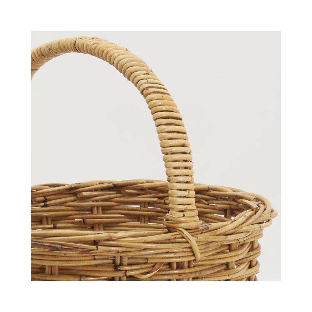 Aubry Gaspard - Panier ovale en poelet marron - Image 3