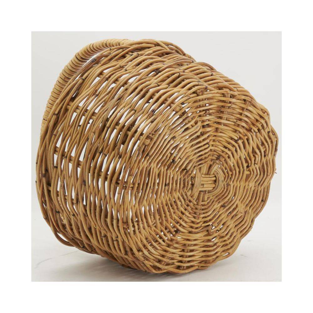 Aubry Gaspard - Panier ovale en poelet marron - Image 4
