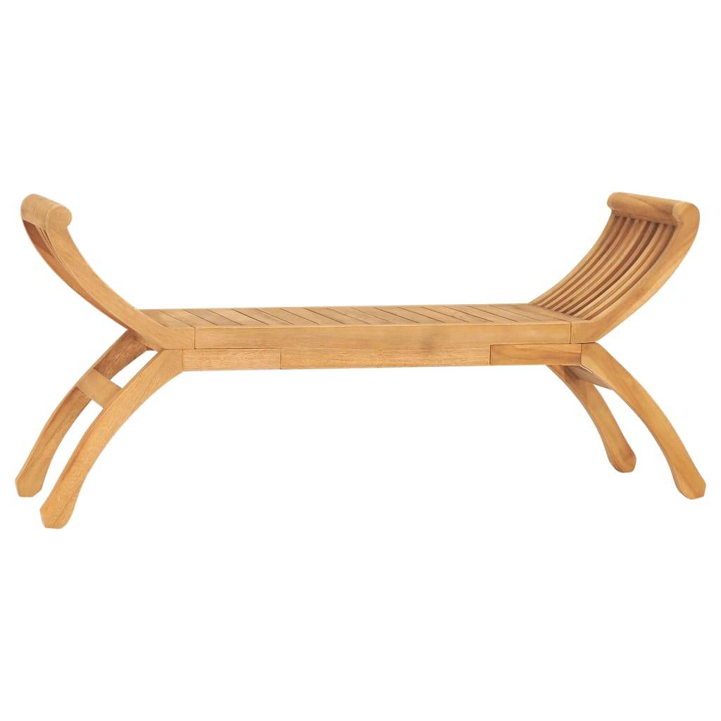 Maison Chic - Banc de jardin - Banc d'extérieur - Banquette 126 cm Bois de teck solide - Image 2