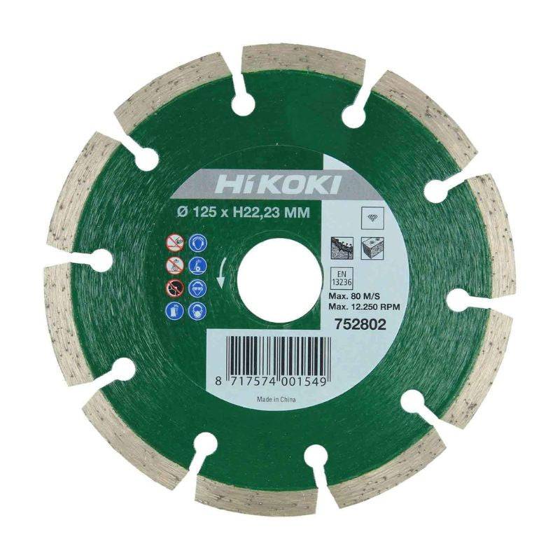 Disque diamant Ø125mm Proline  HIKOKI 752802 - al.22.2 seg. 7 universel fritté Hikoki