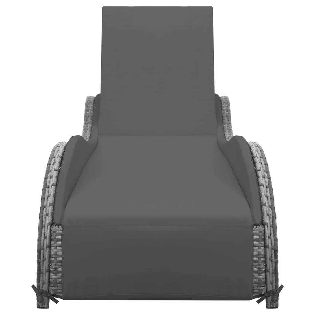 Prolenta Premium - Chaise longue pliante/transat  Vornir Gris  200 X 73 X 45 cm  - P87209G - Image 1