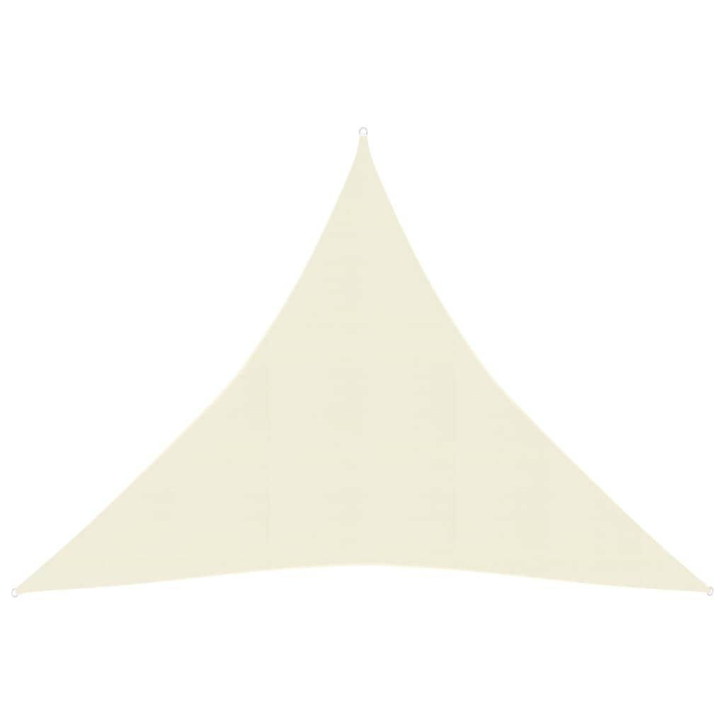 Helloshop26 - Voile toile d'ombrage parasol 160 g/m² 4 x 4 x 4 m PEHD crème - Image 1