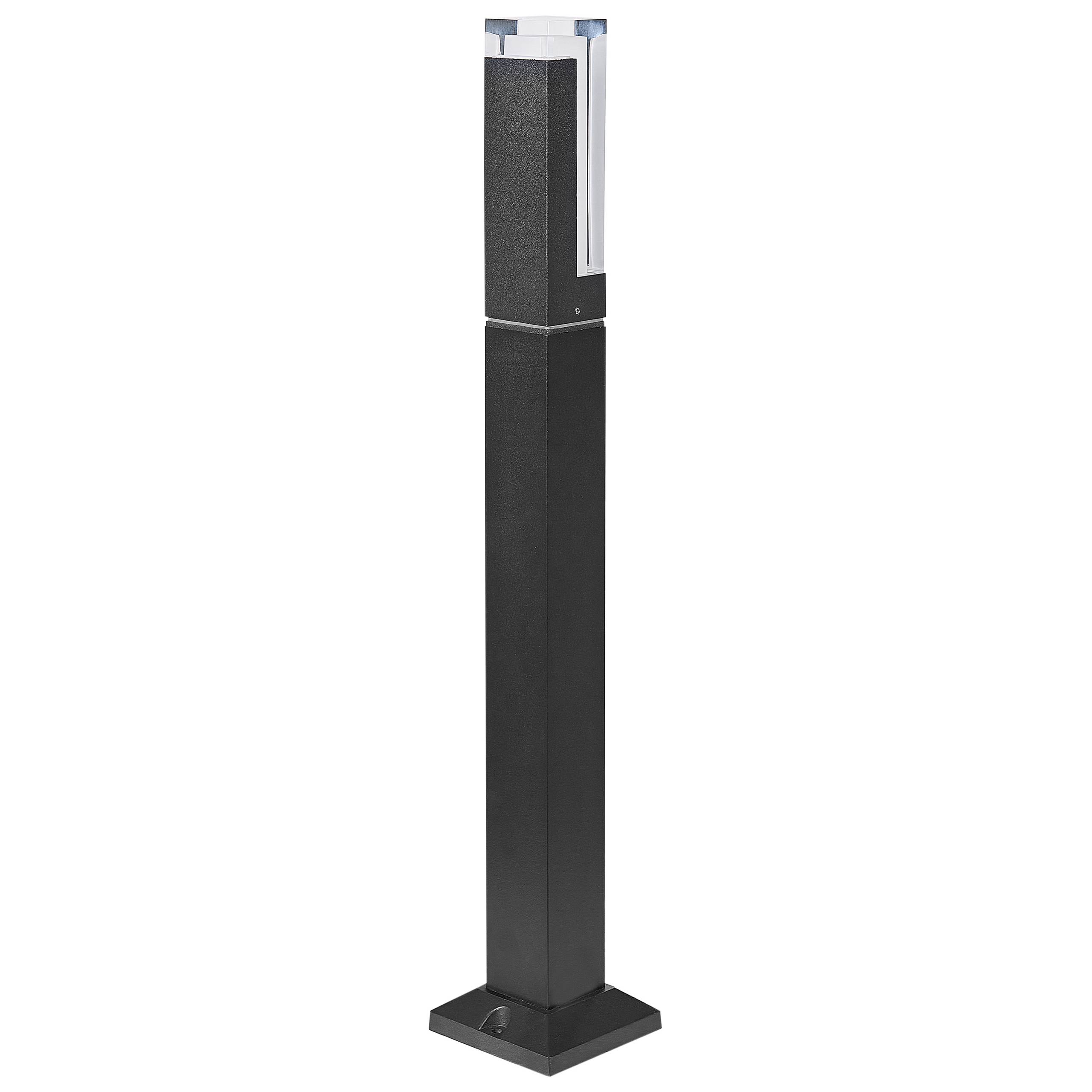 Beliani - Borne Lumineuse Aluminium Noir AWUNA - 10x10x60- Beliani - Image 5
