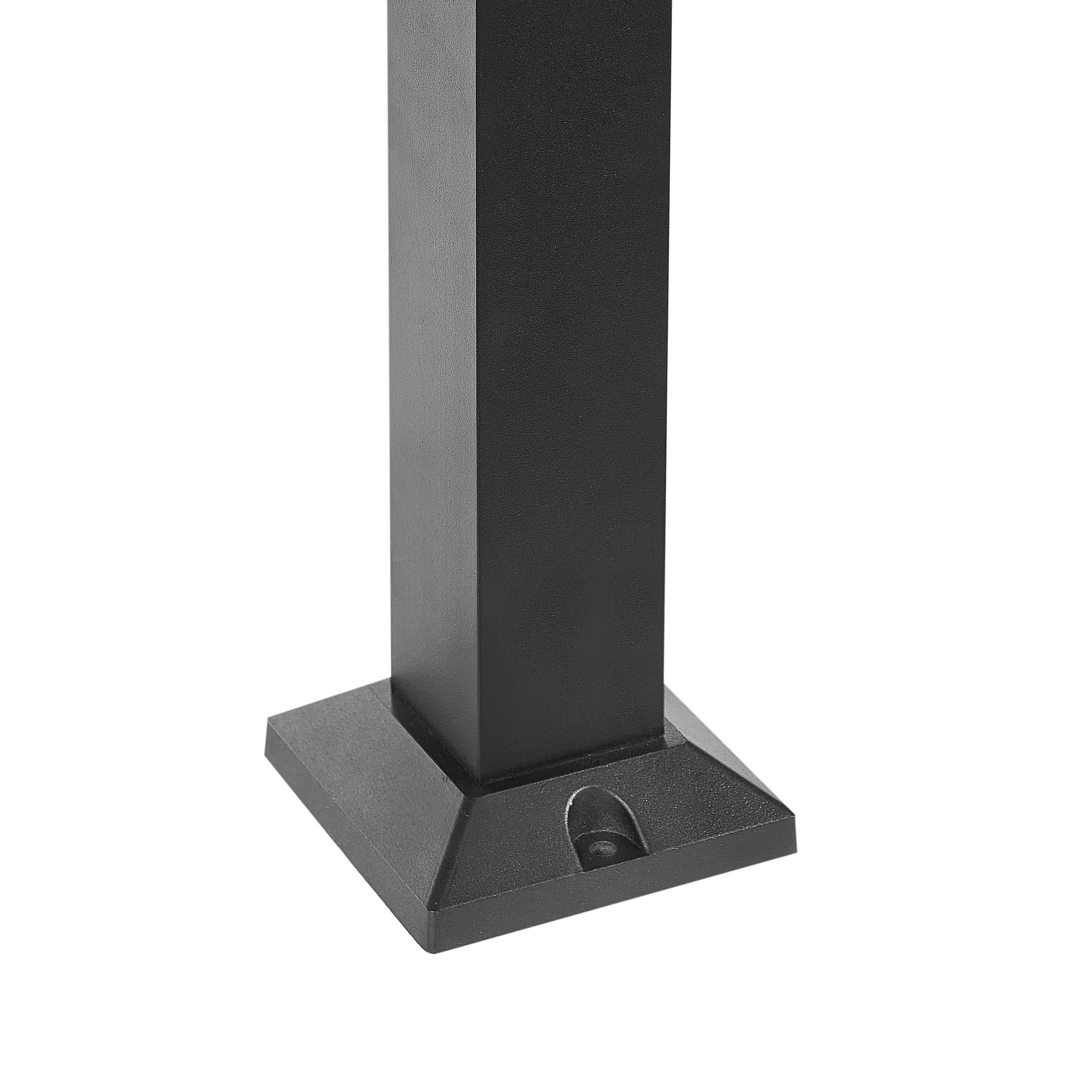 Beliani - Borne Lumineuse Aluminium Noir AWUNA - 10x10x60- Beliani - Image 7