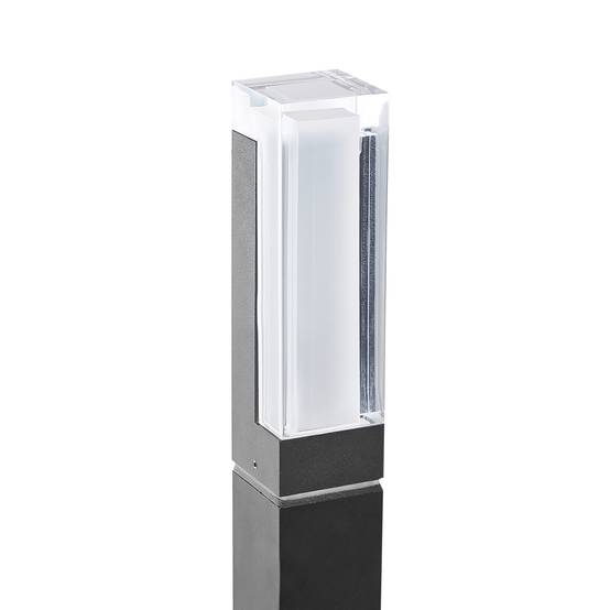Beliani - Borne Lumineuse Aluminium Noir AWUNA - 10x10x60- Beliani - Image 6