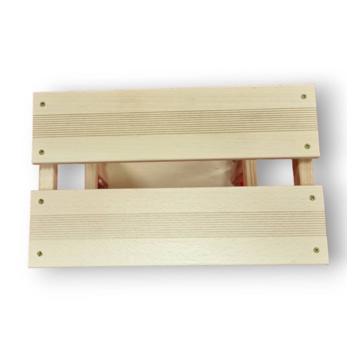 Escabeau Tabouret Marchepied 3 marches pliantes Bois massif 2en1 - Image 9