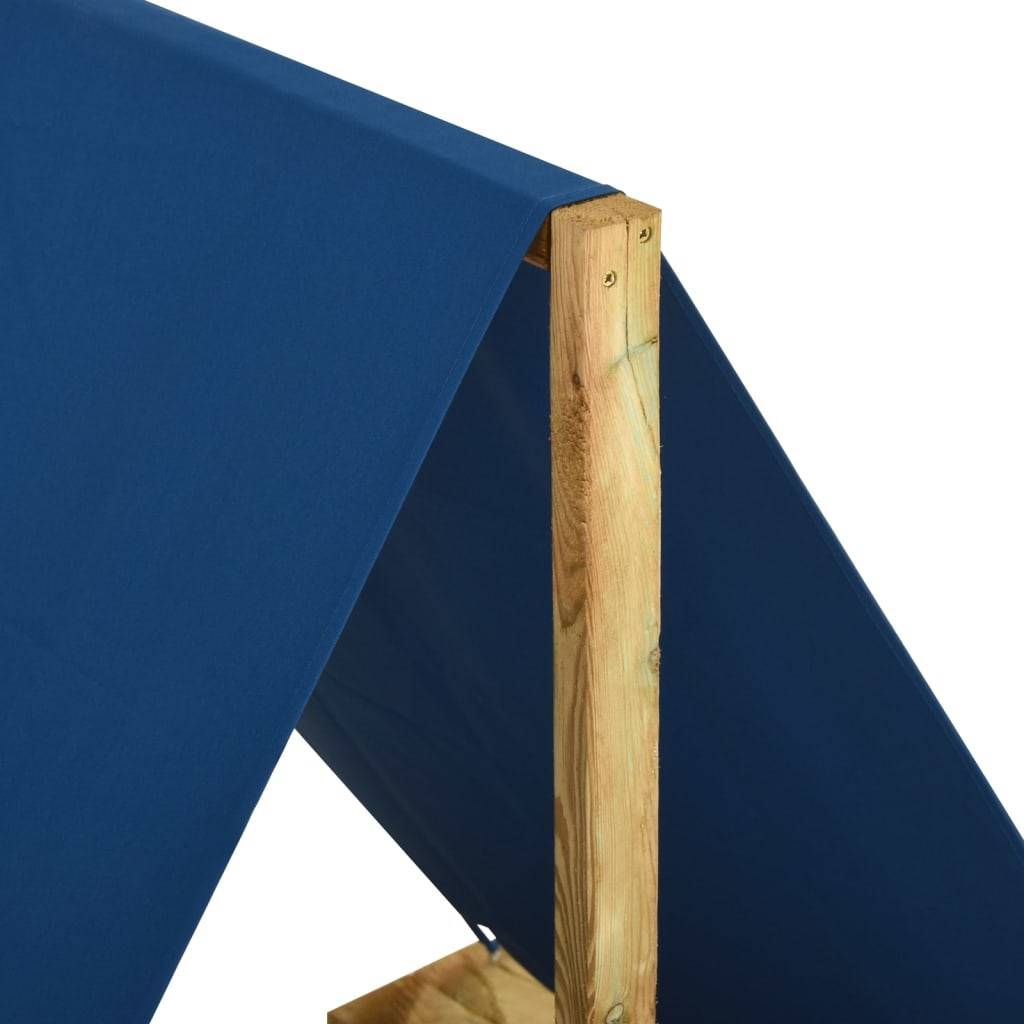 Bac à sable - Maison de jeu pour enfants avec toit 160x100x133 cm Bois de pin imprégné - Image 3