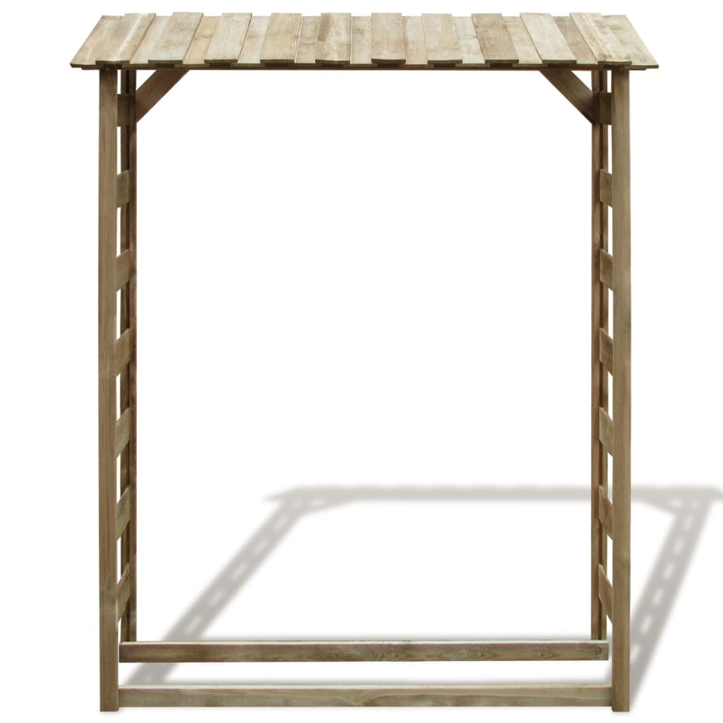 Vidaxl - Abri de stockage du bois de chauffage 150x44x176 cm Pin imprégné - vidaXL - Image 1
