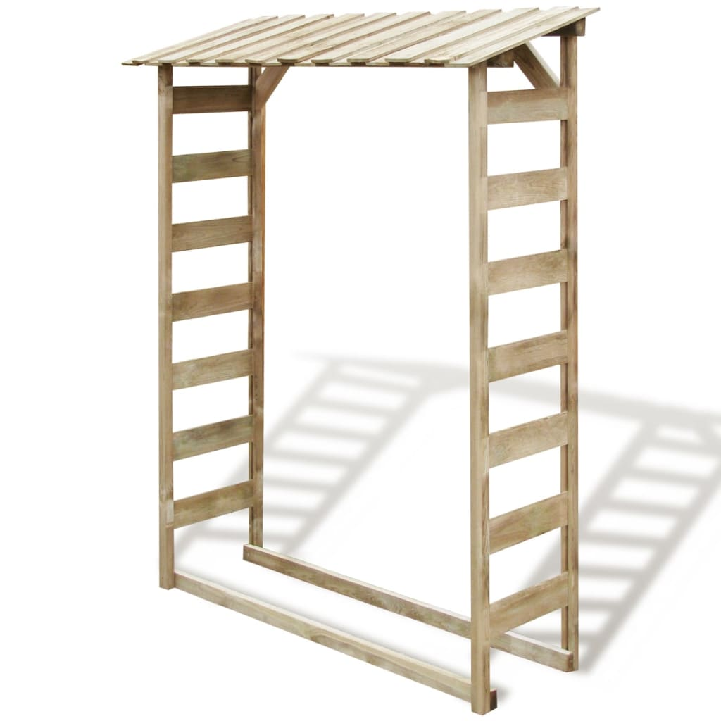 Vidaxl - Abri de stockage du bois de chauffage 150x44x176 cm Pin imprégné - vidaXL - Image 2