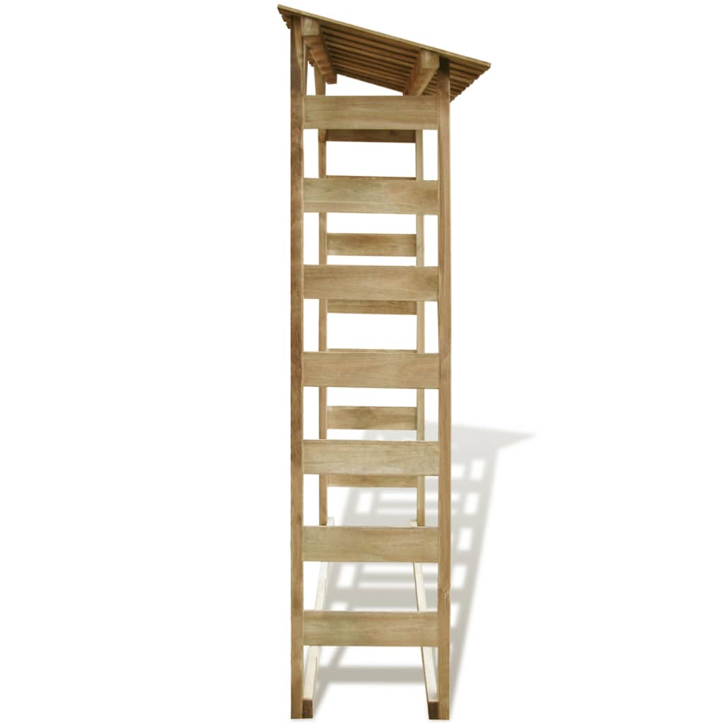 Vidaxl - Abri de stockage du bois de chauffage 150x44x176 cm Pin imprégné - vidaXL - Image 3