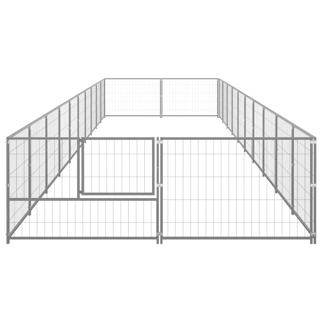 Vidaxl - Chenil Argenté 20 m² Acier vidaXL 3082126 - Image 5