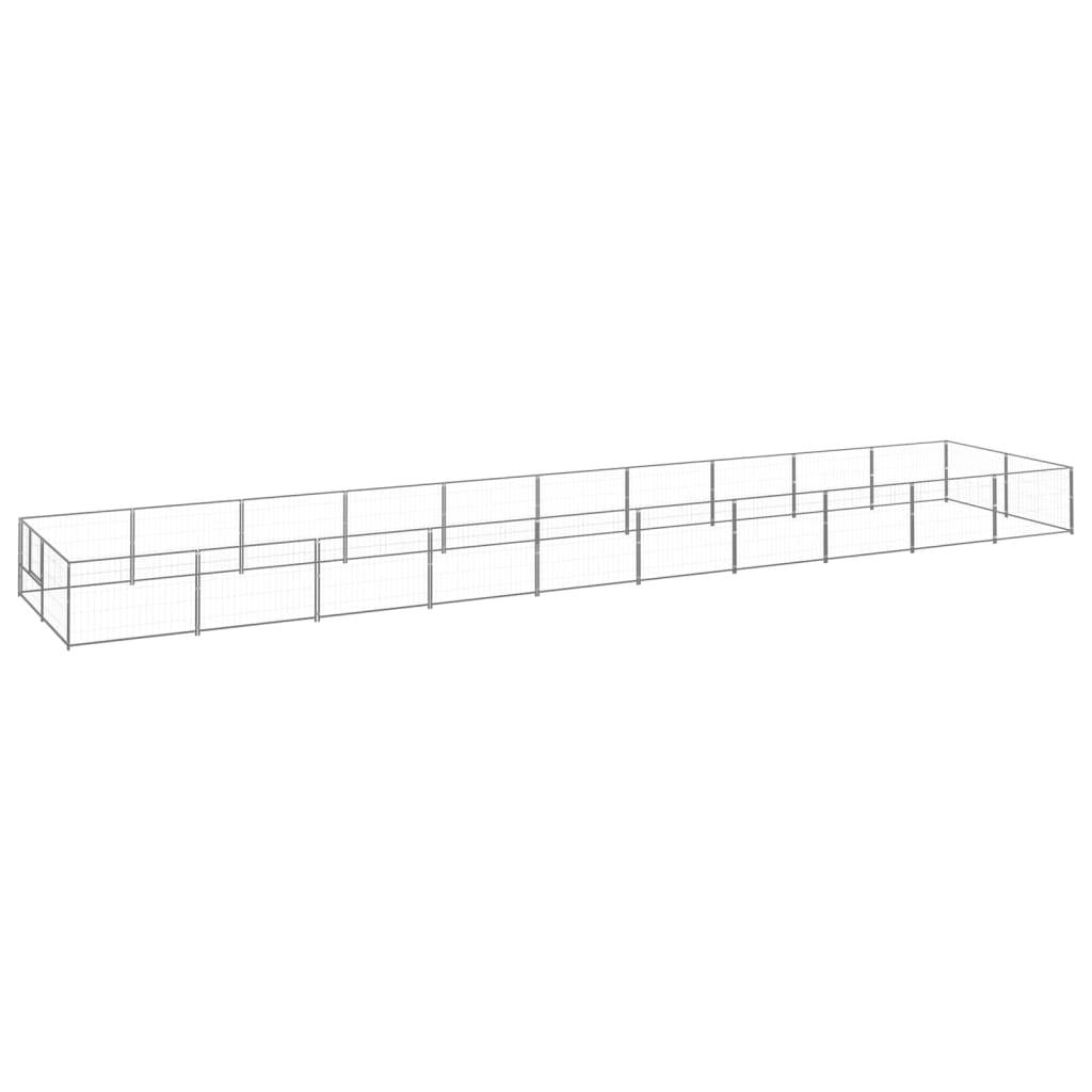 Vidaxl - Chenil Argenté 20 m² Acier vidaXL 3082126 - Image 2