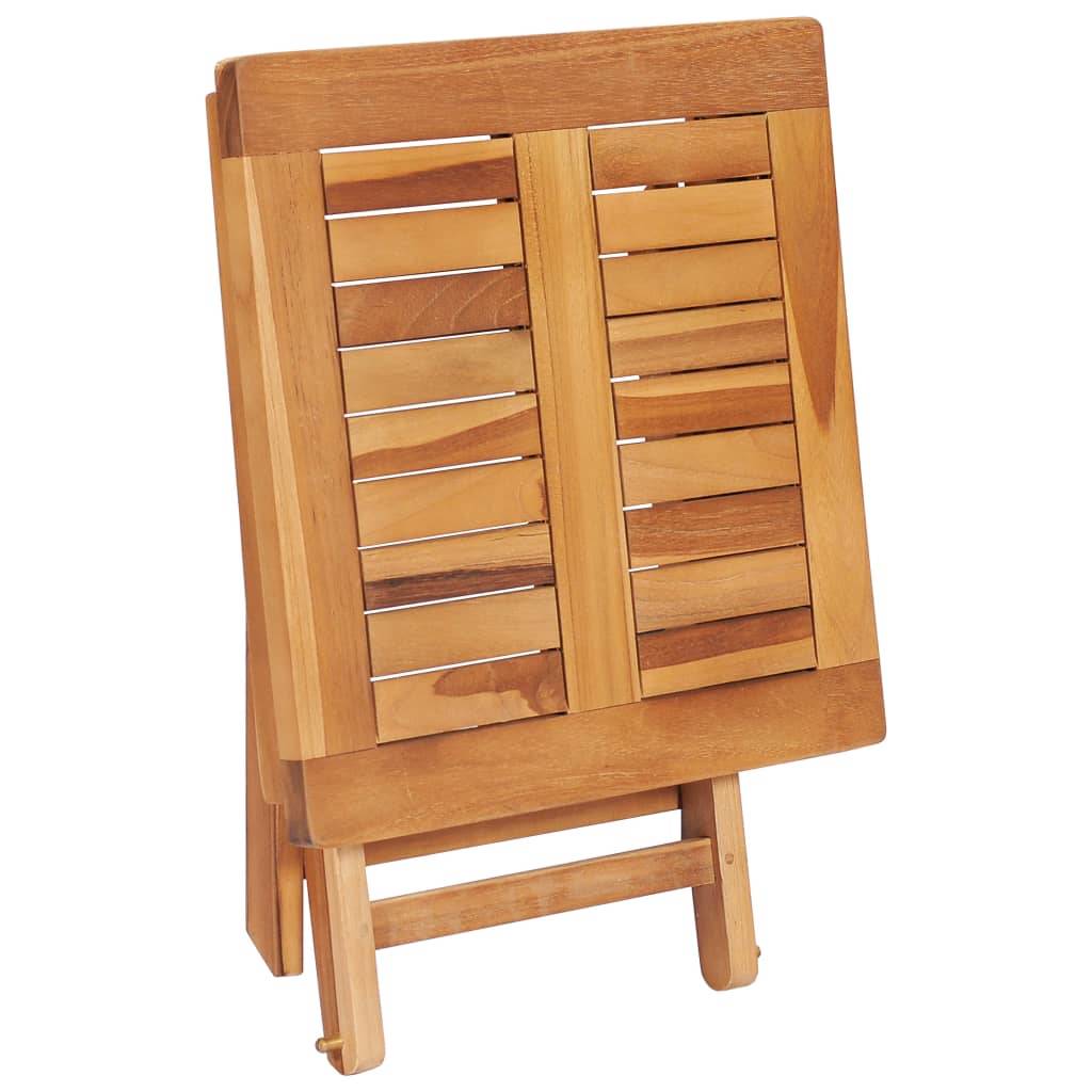 Helloshop26 - Transat chaise longue bain de soleil lit de jardin terrasse meuble d'extérieur avec table et coussin bois de teck solide - Image 5