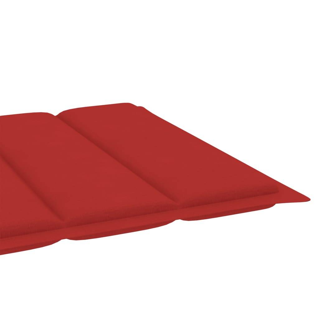 Helloshop26 - Transat chaise longue bain de soleil lit de jardin terrasse meuble d'extérieur avec table et coussin bois de teck solide - Image 7