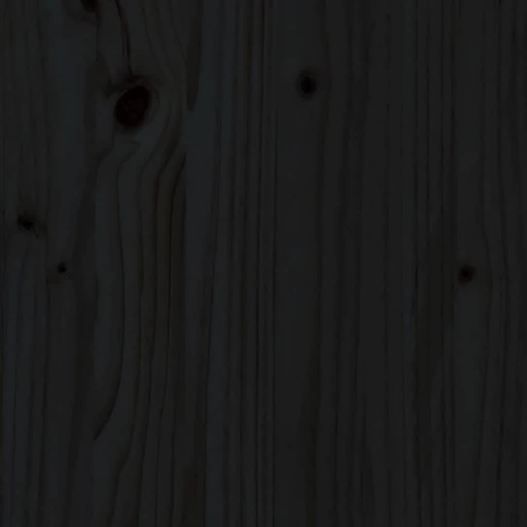 Vidaxl - Lit pour chien Noir 95,5x65,5x28 cm Bois de pin solide vidaXL 821461 - Image 8