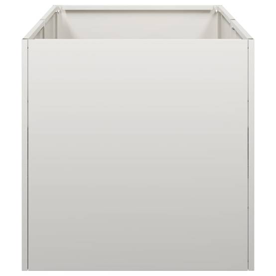 Jardinière acier inoxydable gris 80 x 40 x 40 cm - PANGIVO - Image 4