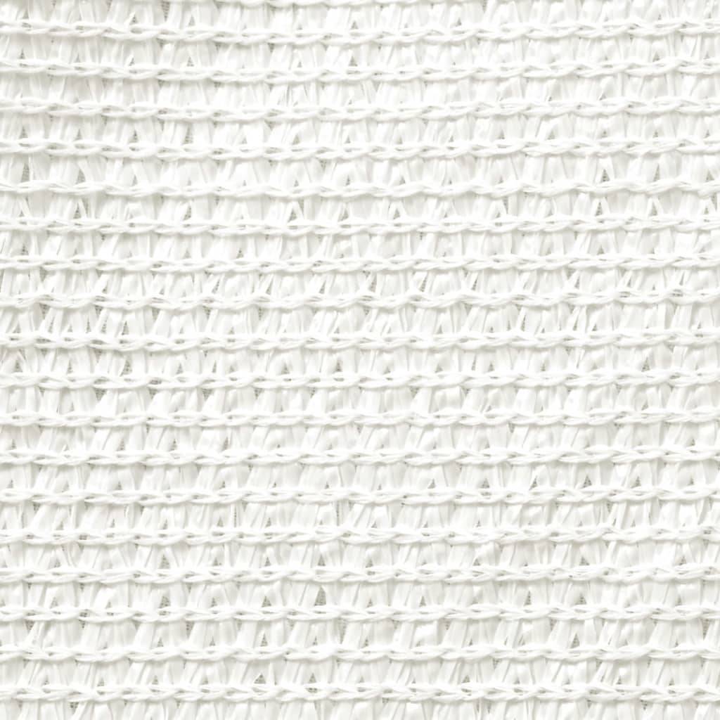 Helloshop26 - Voile d'ombrage PEHD triangulaire 3,6 x 3,6 x 3,6 m blanc - Image 1