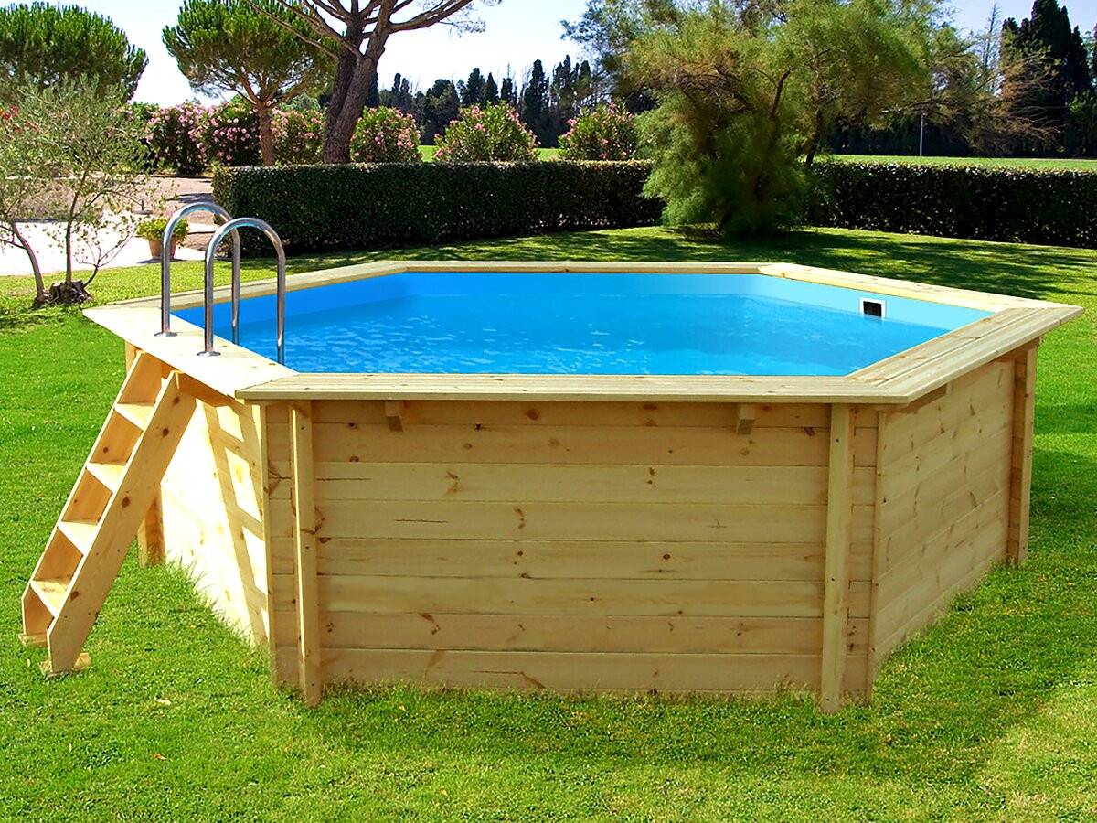 Piscine Bois " Hawai " - 4.10 X 1.18 M + Pompe à Chaleur  3.5 Kw/h -habitat Et Jardin - Image 3