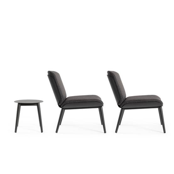 Autre - Salon de jardin en aluminium et coussins toile (set de 3) - ST VALERY - Image 8