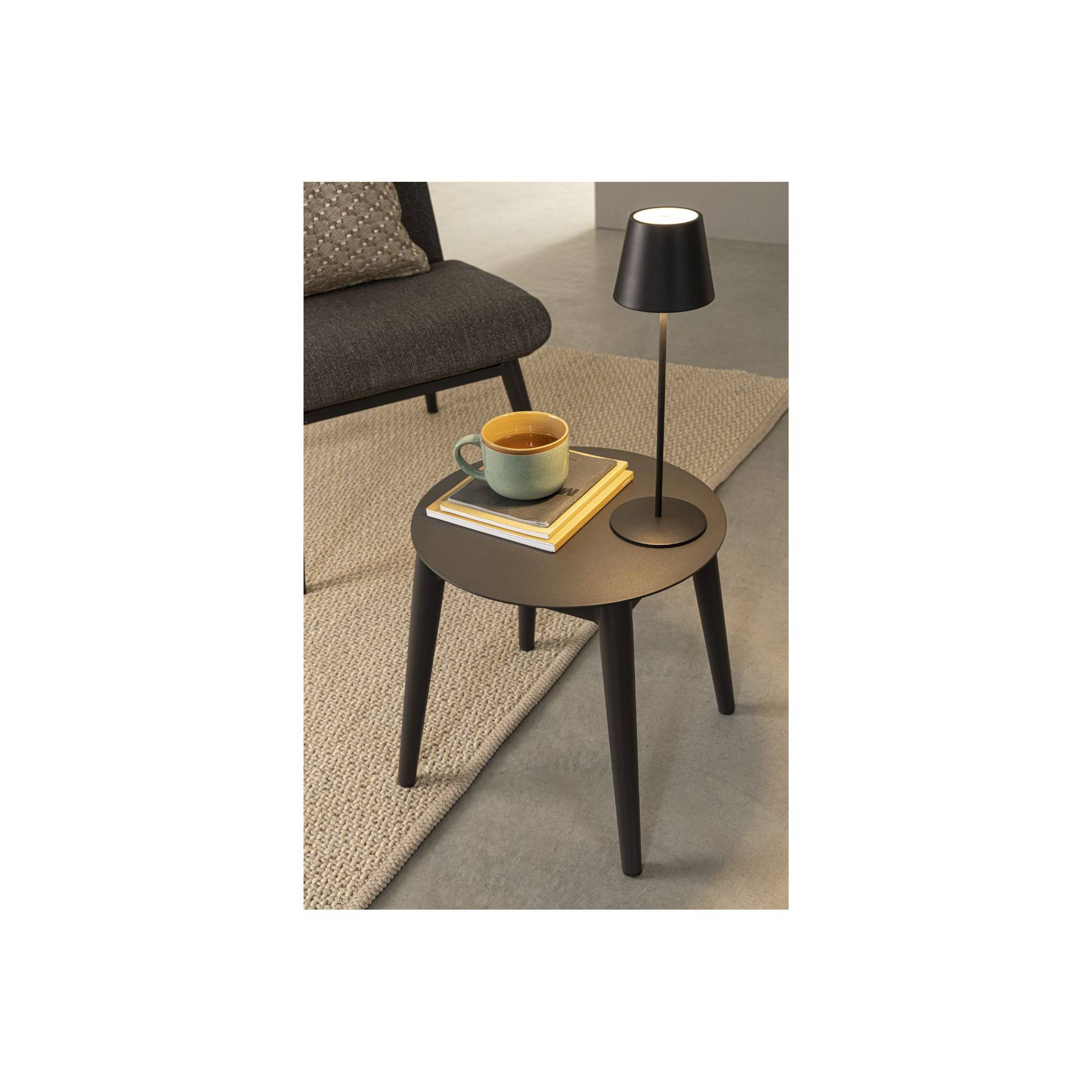 Autre - Salon de jardin en aluminium et coussins toile (set de 3) - ST VALERY - Image 3