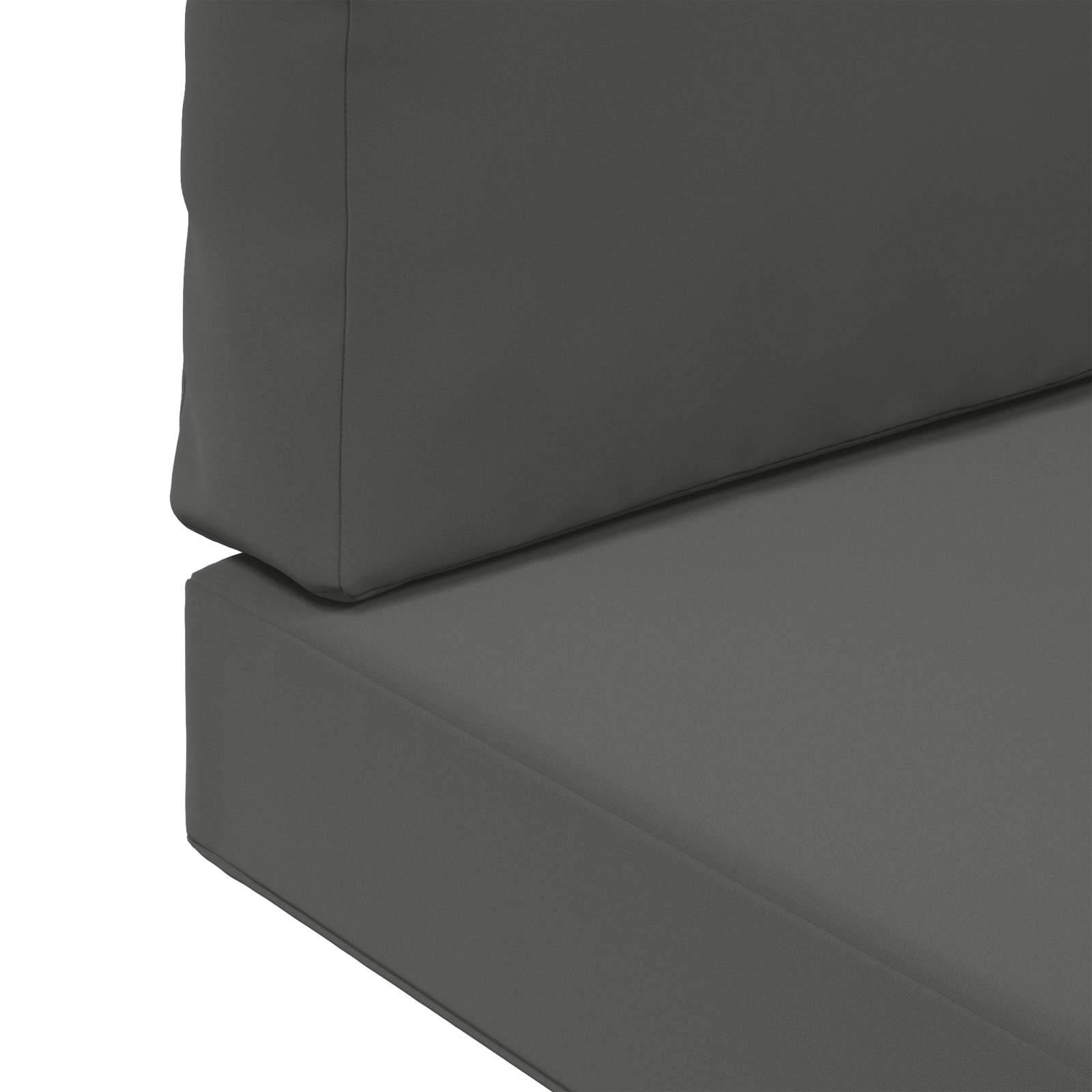 Coussins de canapé extérieur polyester anthracite 60 x 60 x 8 cm, poids:3.18kg - PANGIVO - Image 9