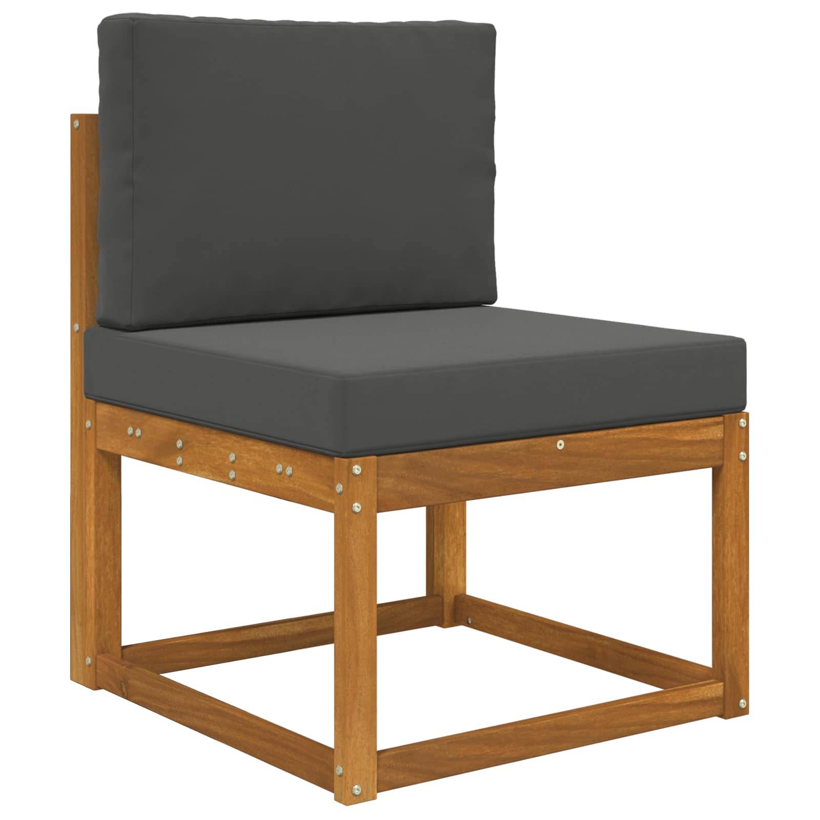 Coussins de canapé extérieur polyester anthracite 60 x 60 x 8 cm, poids:3.18kg - PANGIVO - Image 3