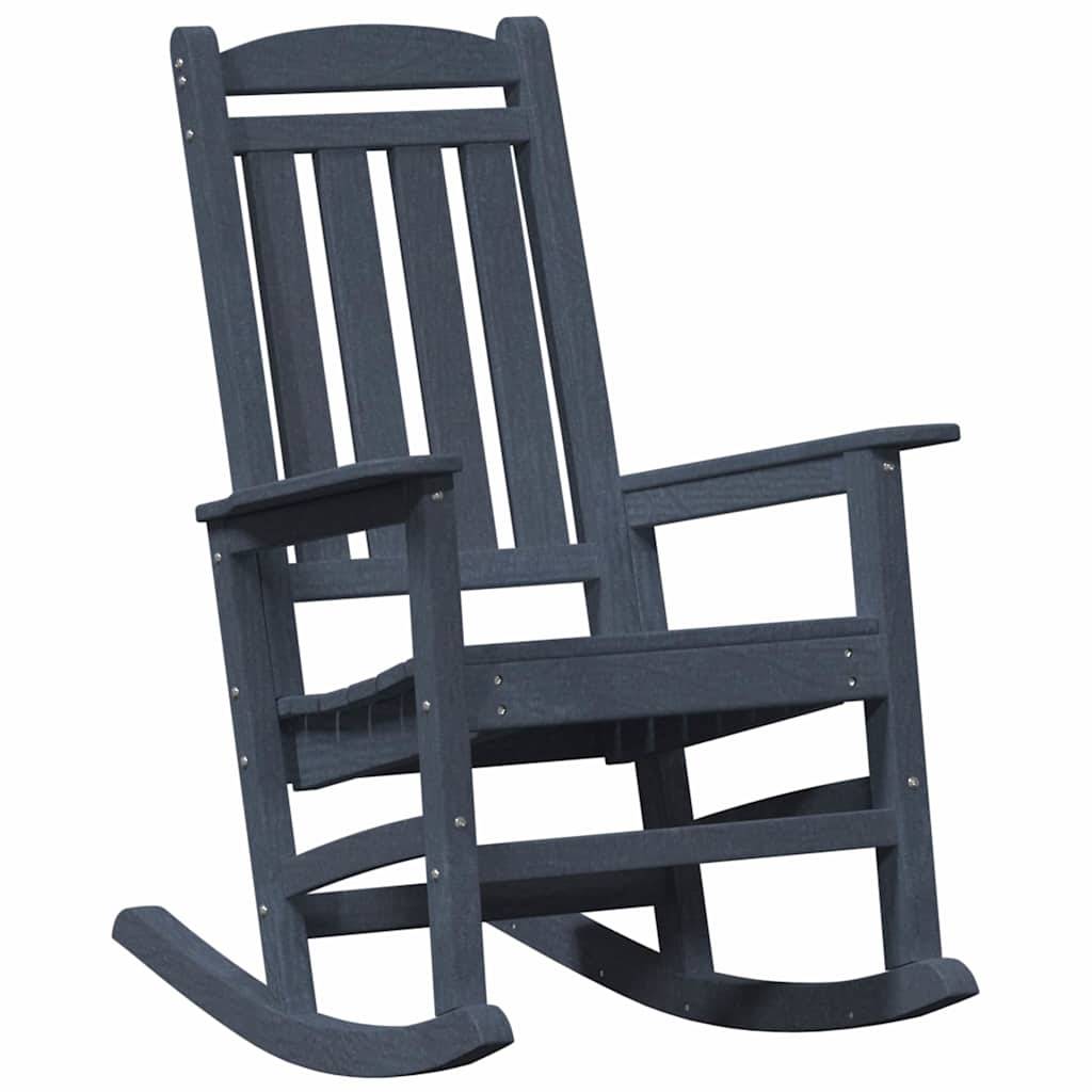 Maison Chic - Fauteuil de jardin - Chaise Rocking chair Bleu marine 70 x 92 x 108 cm - Image 1
