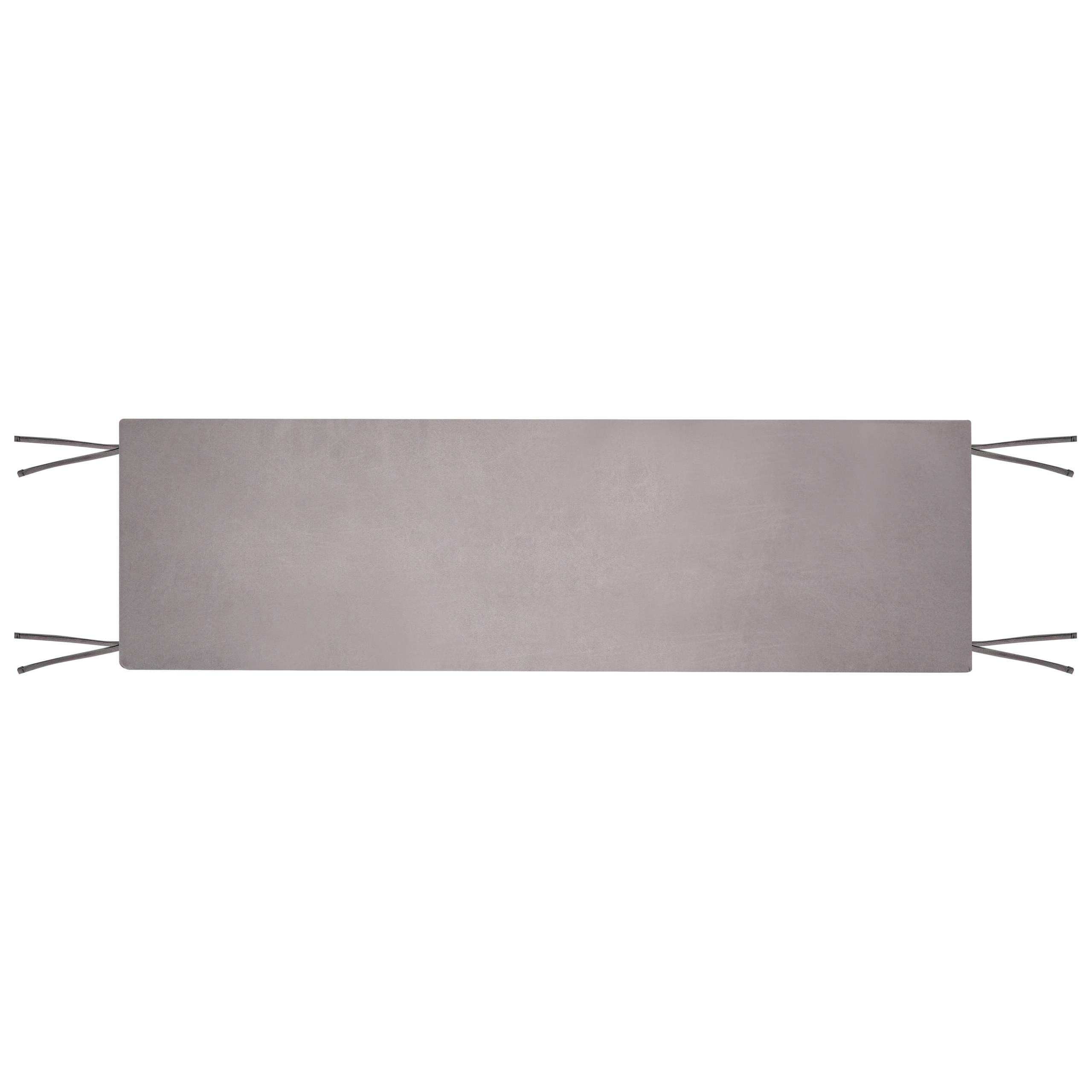 Beliani - Coussin d'assise d'extérieur Oléfine Gris MARLBORO - 151x46x5- Beliani - Image 5