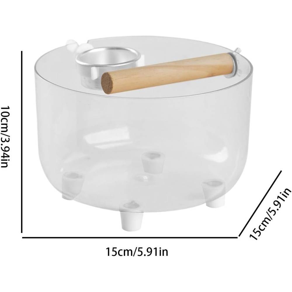 Perchoir Toilette Pour Oiseaux Adapté aux Oiseaux Petits/Moyens, Bol Amovible - Lytech - Image 5