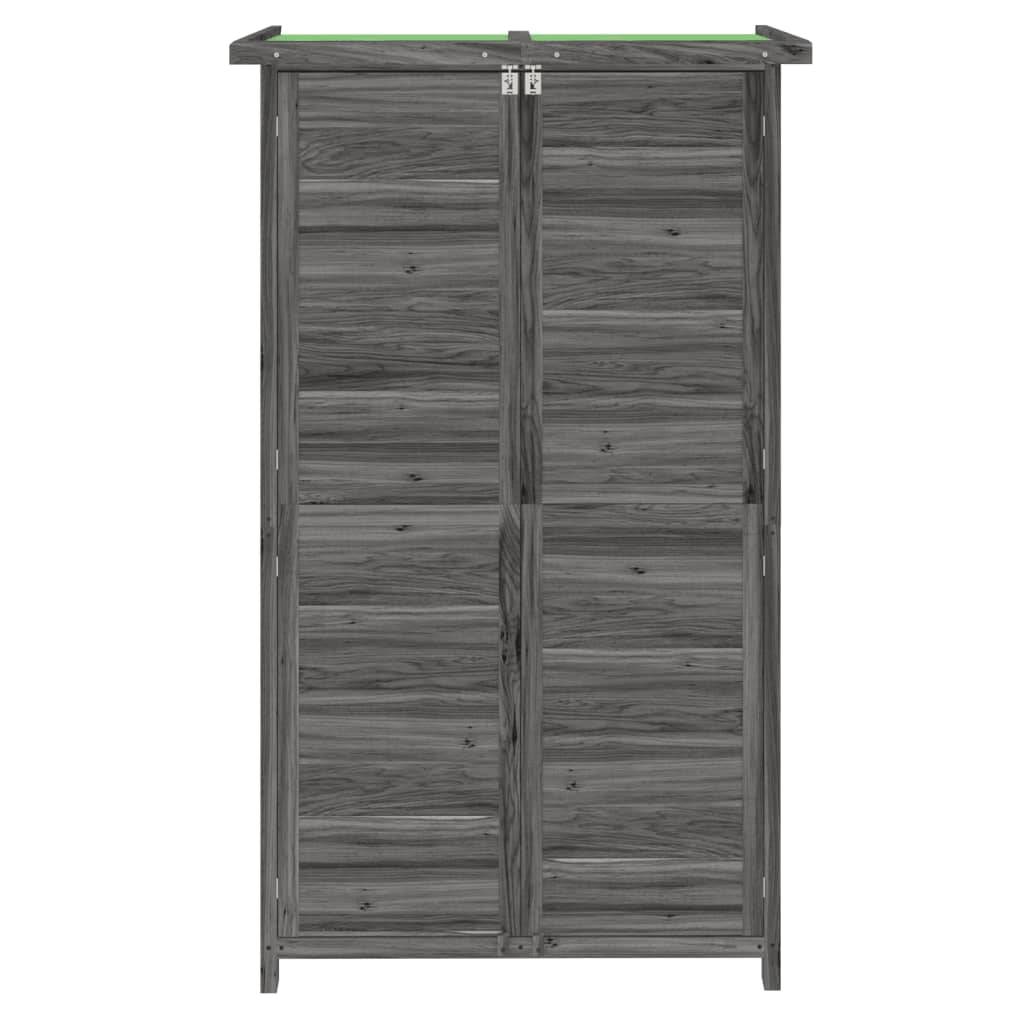 Maison Chic - Abri à outils 0.47m² - Cabane à outils - Abri de jardin gris 83x57x140 cm bois massif pin MAISON CHIC - Image 4