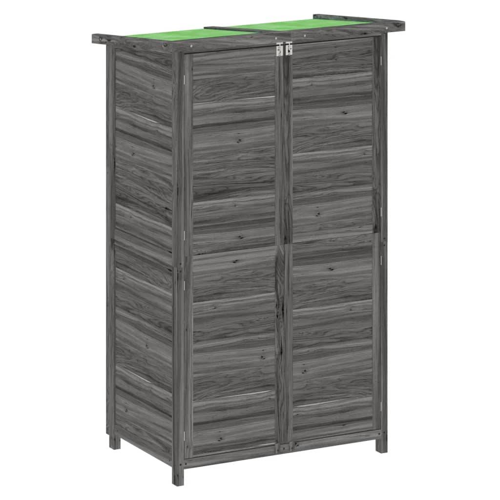 Maison Chic - Abri à outils 0.47m² - Cabane à outils - Abri de jardin gris 83x57x140 cm bois massif pin MAISON CHIC - Image 1