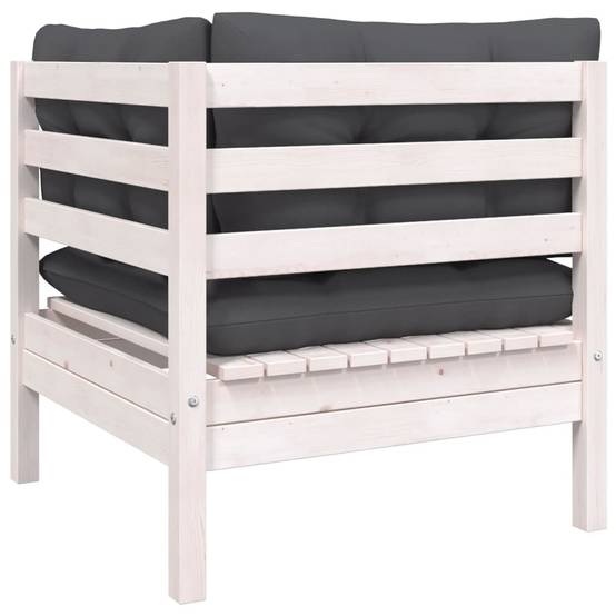 Prolenta Premium - Banc de jardin Blanc 64 X 127 cm - Prolenta Premium - Image 4