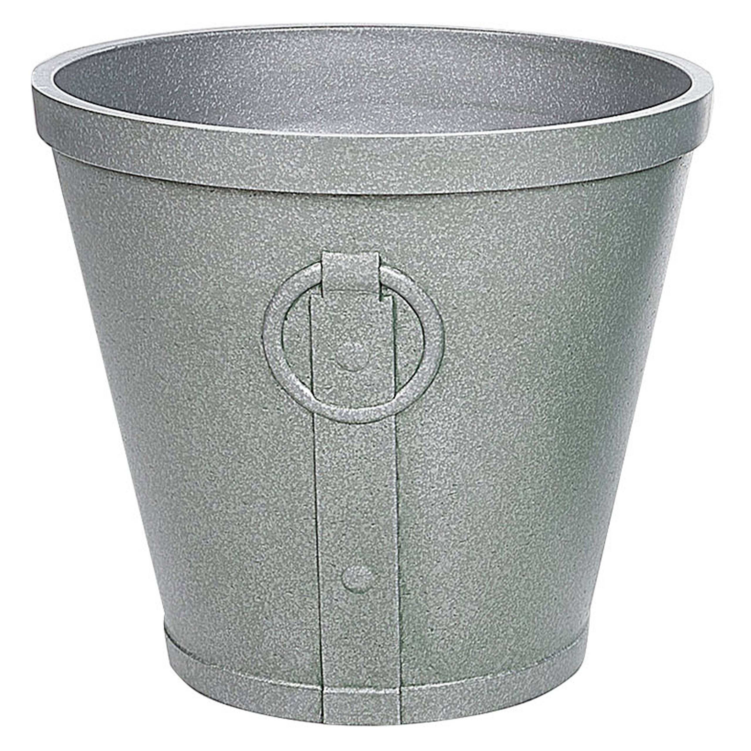 Cache-pot d'extérieur Fibre d'argile Gris VARI - Beliani - Image 1