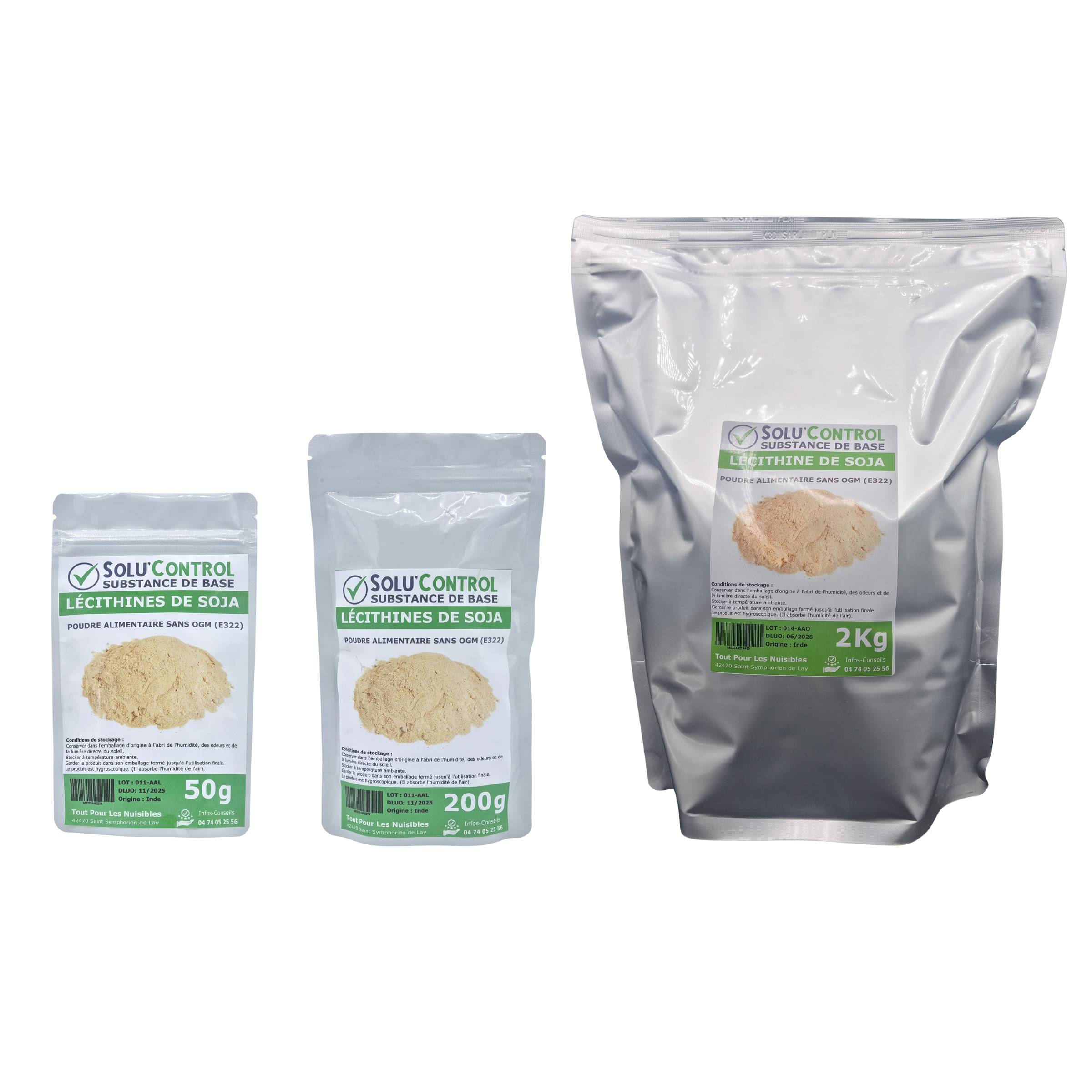 SOLU'CONTROL - Lécithine de Soja sans OGM - Sachet de 50g - Image 5