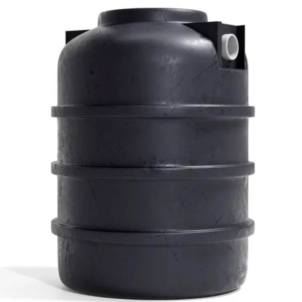 Cuve de stockage d'eau enterrée verticale 1000l ronde