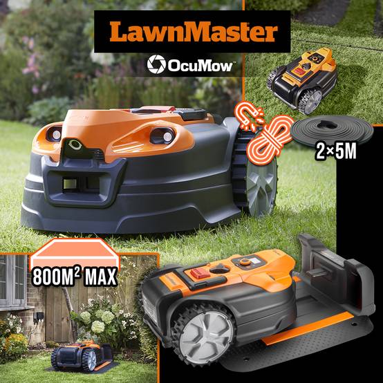 Lawnmaster - Robot tondeuse autonome 24V sans fil périmétrique avec station de charge - Max 800m² - Image 5