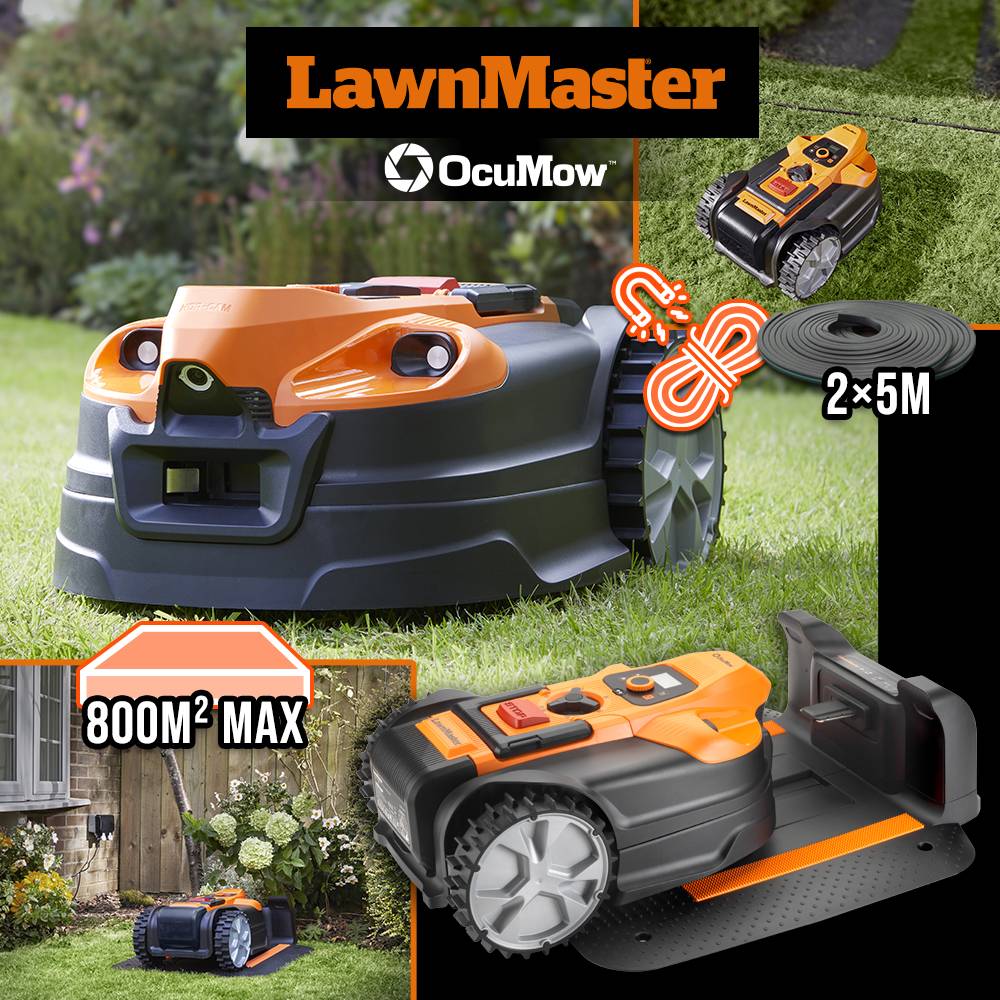 Lawnmaster - Robot tondeuse autonome 24V sans fil périmétrique avec station de charge - Max 800m² - Image 5