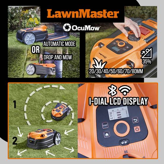 Lawnmaster - Robot tondeuse autonome 24V sans fil périmétrique avec station de charge - Max 800m² - Image 4