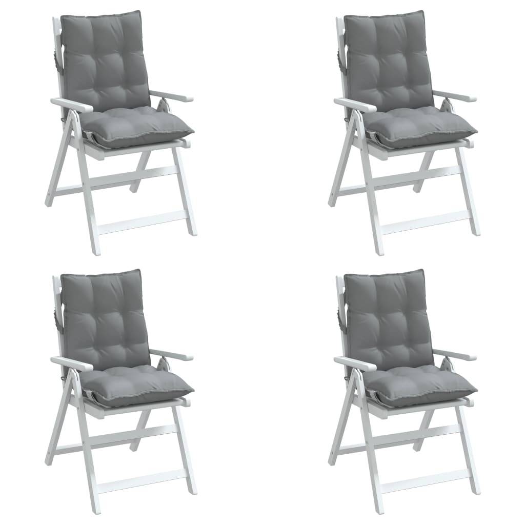 PANGIVO - Coussins de chaise tissu oxford gris 100 x 50 x 7 cm - PANGIVO - Image 4