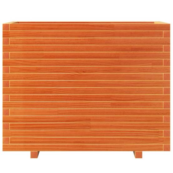 Jardinière | Pot de fleurs | Cache-pot | Bac à fleurs cire marron 90x40x72,5 cm bois de pin massif - Image 5