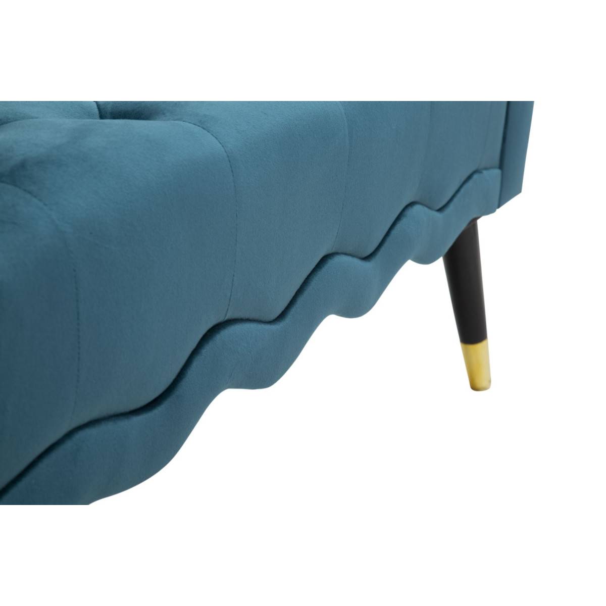 Bout de lit en tissu matelassé Paris 120 x 40 x 60 cm - Image 6