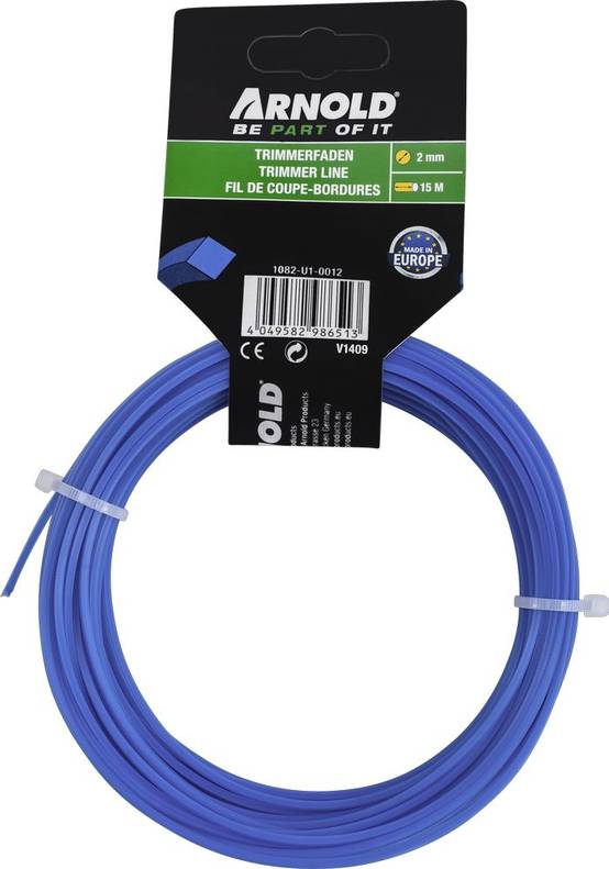 Arnold - Fil de coupe-bordure carré en nylon 2,0 mm × 15 m Arnold