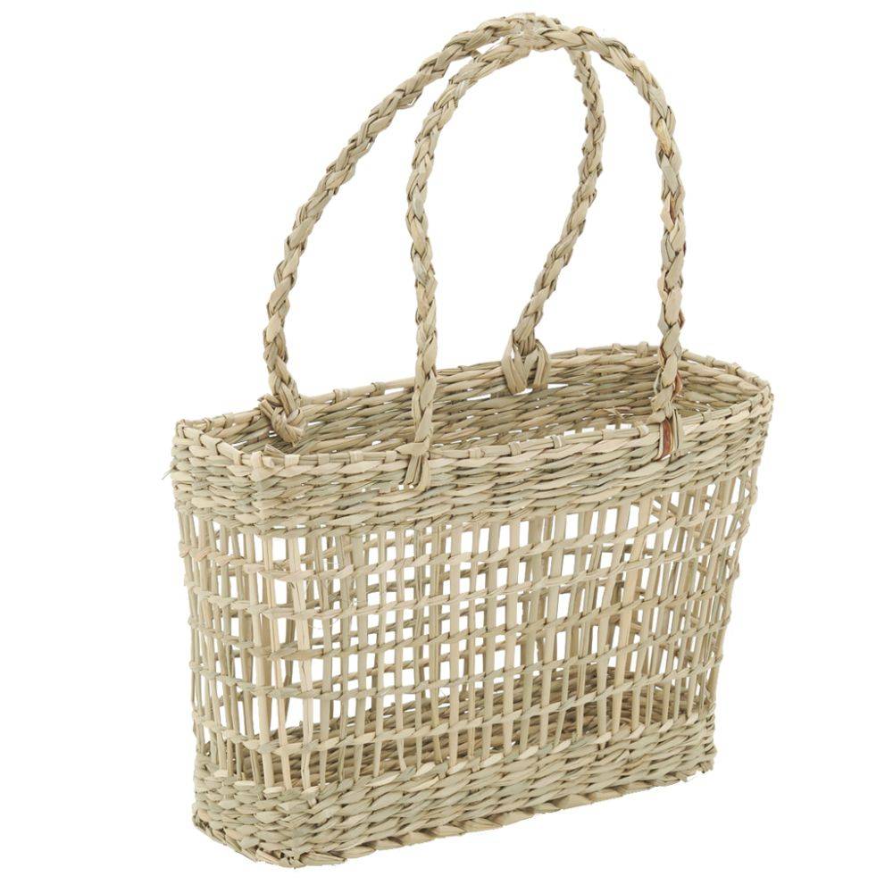 Aubry Gaspard - Cabas en jonc ajouré (Lot de 4) - Image 2