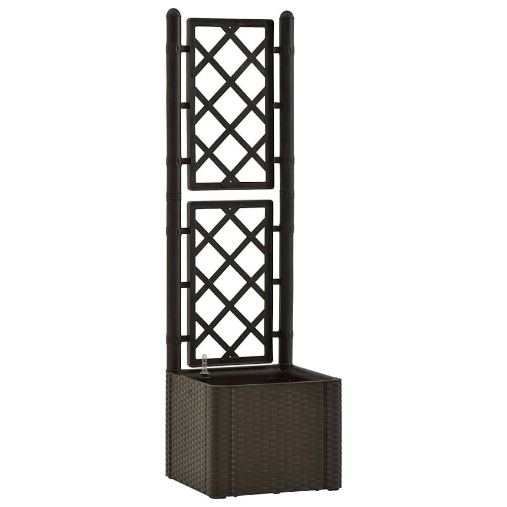 Jardinière avec treillis et arrosage auto pour plantes grimpantes Moka – ComfortXL Outdoor Living - Image 2