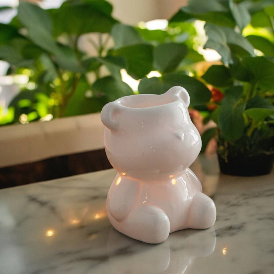 Brûle-Parfum Céramy Teddy - Objet Artisanat Amusant - Intérieur moderne parfumé - Figurine Animale - 38 ml - H 12,5cm – Zen'Arôme - Image 5