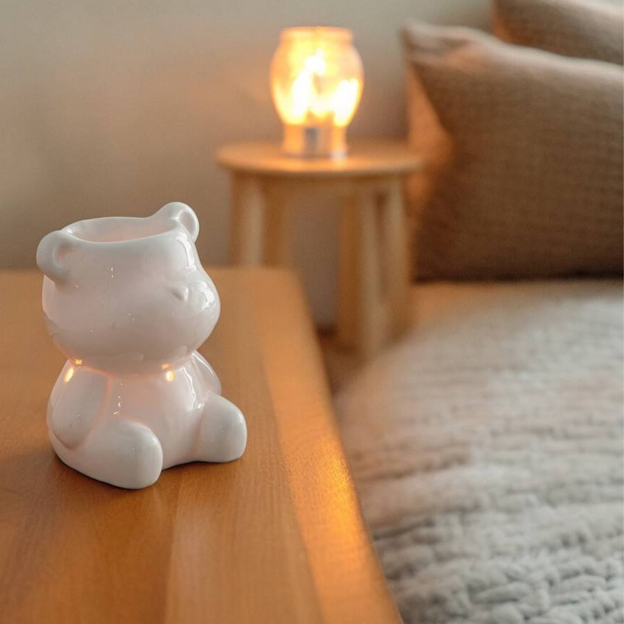 Brûle-Parfum Céramy Teddy - Objet Artisanat Amusant - Intérieur moderne parfumé - Figurine Animale - 38 ml - H 12,5cm – Zen'Arôme - Image 6